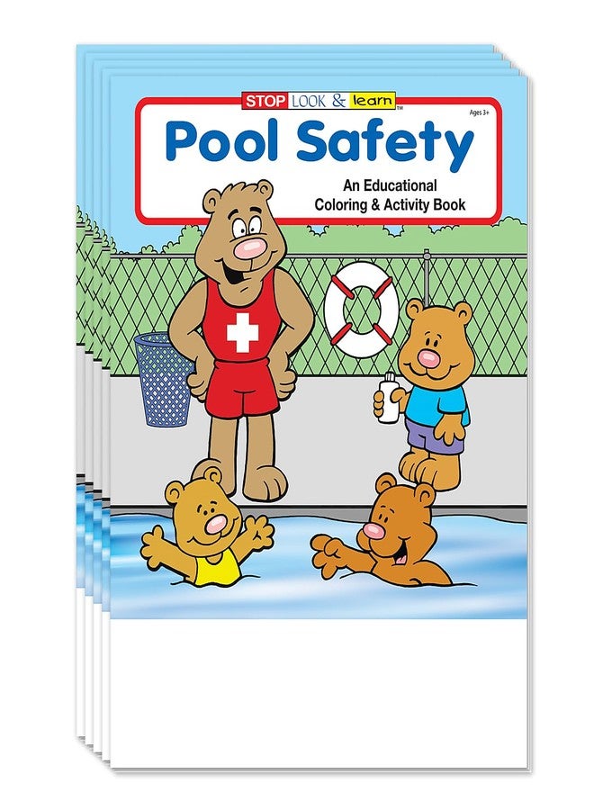 ZOCO - Swim & Pool Safety Coloring & Activity Book for Kids (25 Bulk Pack, Without Crayons) - Water Safety & Drowning Prevention - Image 1
